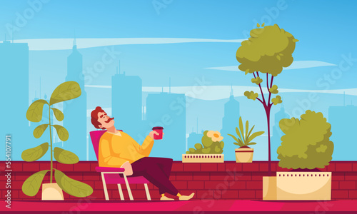 Urban Gardening Concept