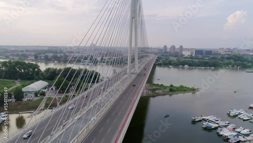 Aerial view of downtown Belgrade