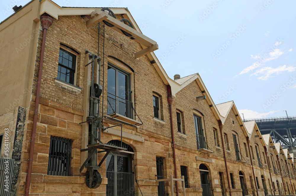 East facade of Campbells storehouses - Sydney, Australia
