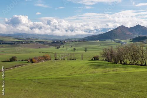 Cultivated fields on the way to Urroz Villa