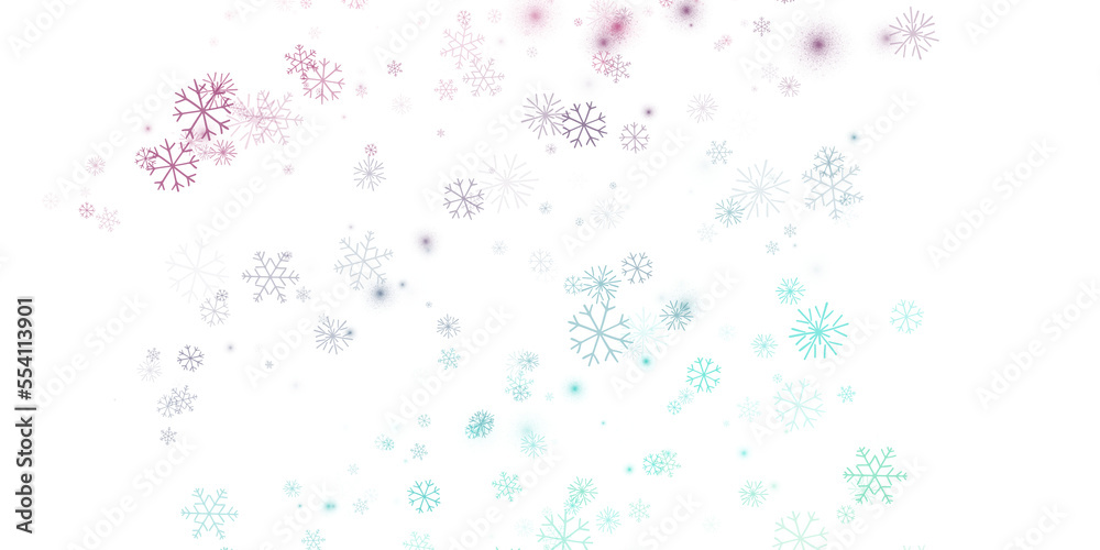 Snow background, a scattering of multicolored snowflakes on a transparent background. The snowflakes are hand painted.. PNG Snow background, a scattering of multicolored snowflakes on a transparent background. The snowflakes are hand painted.. PNG