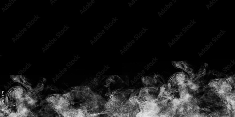 Abstract smoke texture over black background. Fog in the darkness. Abstract smoke texture over black background. Fog in the darkness.