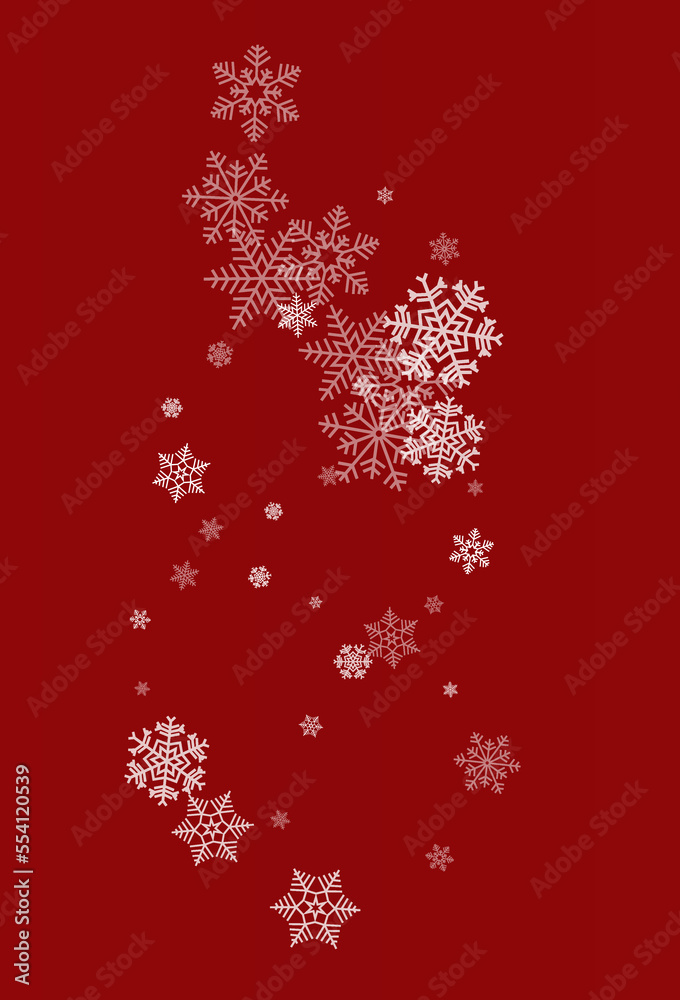 Gray Snowflake Vector Burgundy Background. Light Gray Snowflake Vector Burgundy Background. Light