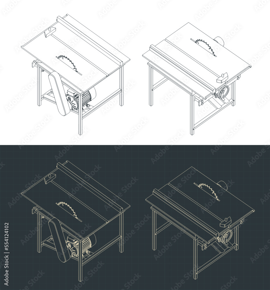 Table saw isometric drawings Table saw isometric drawings