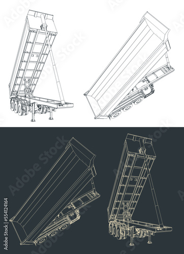 Tipper semi trailer