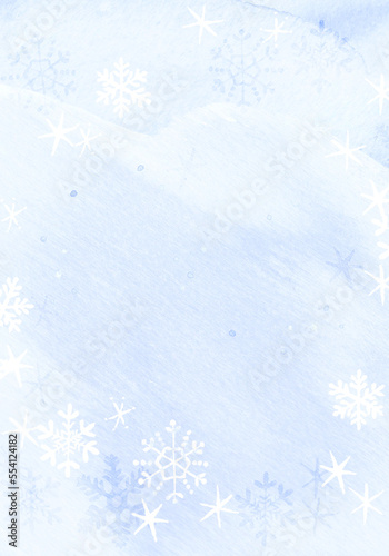 淡い雪模様のシンプル背景 © Kiyosi