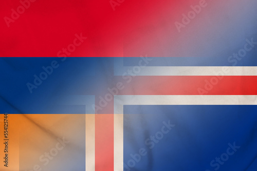 Armenia and Iceland national flag transborder negotiation ISL ARM
