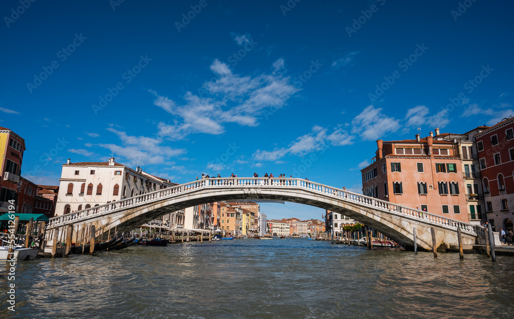 walking bridge over the grand canal in Venice walking bridge over the grand canal in Venice