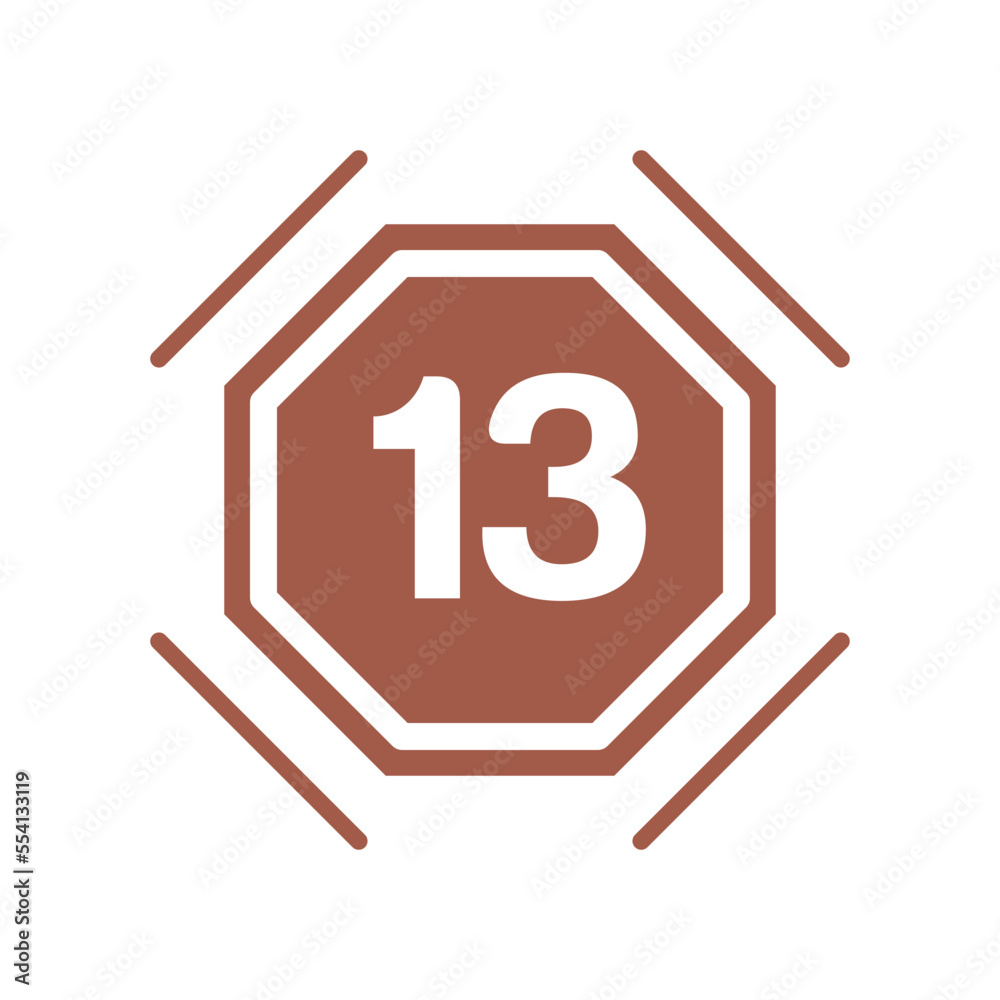 Numeric icon vector design templates Numeric icon vector design templates