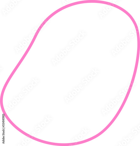Abstract blob outline shape illustration