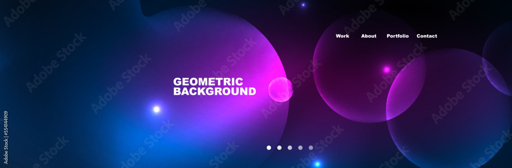 Shiny neon circles and bubbles, dark abstract background with blurred magic neon light, wallpaper design Shiny neon circles and bubbles, dark abstract background with blurred magic neon light, wallpaper design