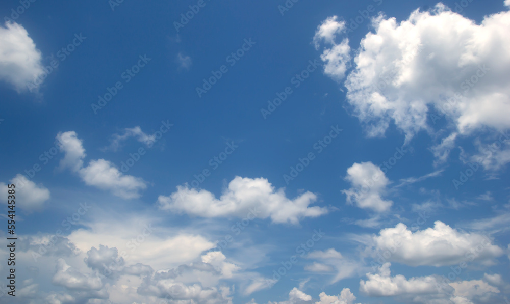 Obraz premium blue sky High angle air background