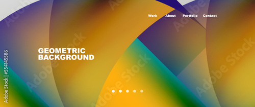 Circles and round elements abstract background design for wallpaper, banner, background, landing page, wall art, invitation, prints