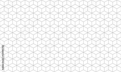 Seamless geometric cube pattern background. Vector Texture.