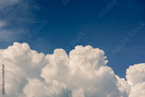 Fototapeta Naklejka Na Ścianę i Meble -  Sky background, blue sky with cloud
