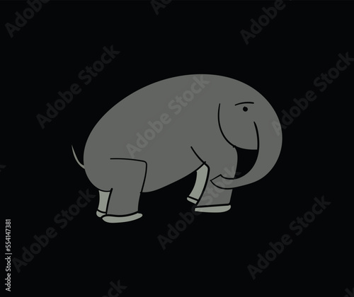 elephant silhouette vector