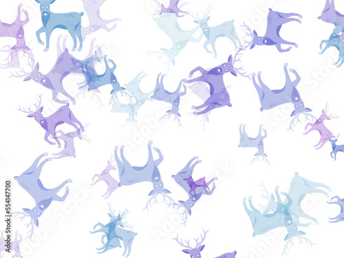 Christmas Pattern Deer Background