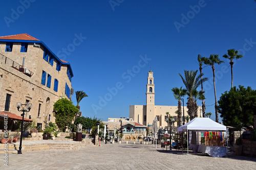 Cityscape of Jaffa port city Israel