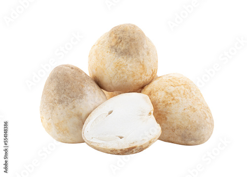 Straw mushrooms in thailand  isolated on transparent png