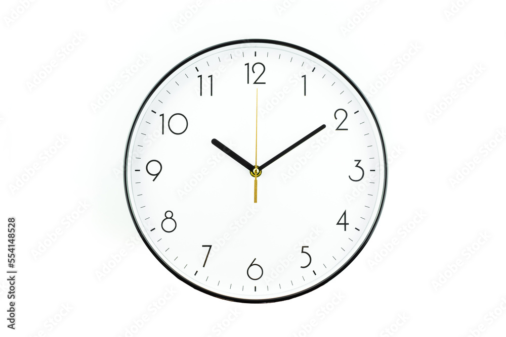 Wall clock on a white background. Wall clock on a white background.