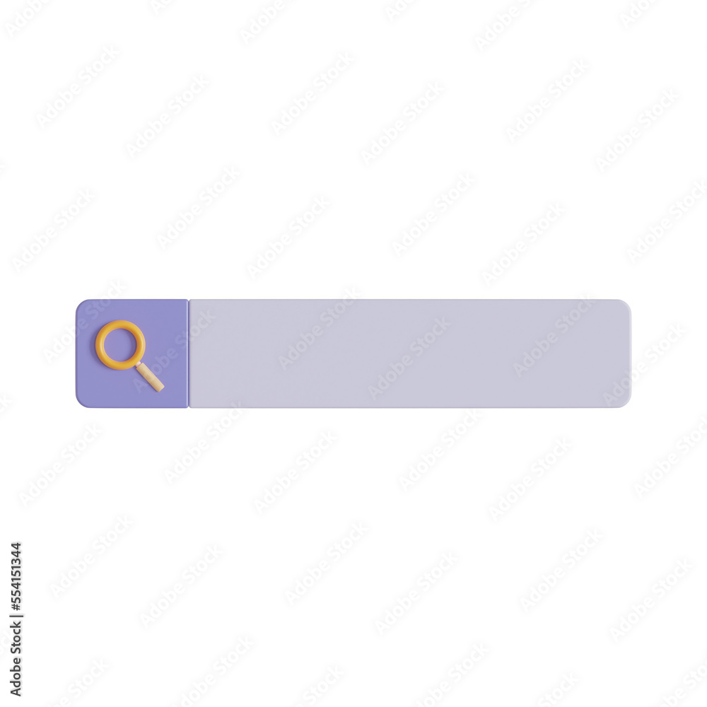 Search Bar 3D Icon