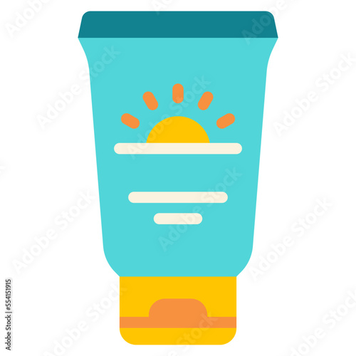 sunscreen flat icon