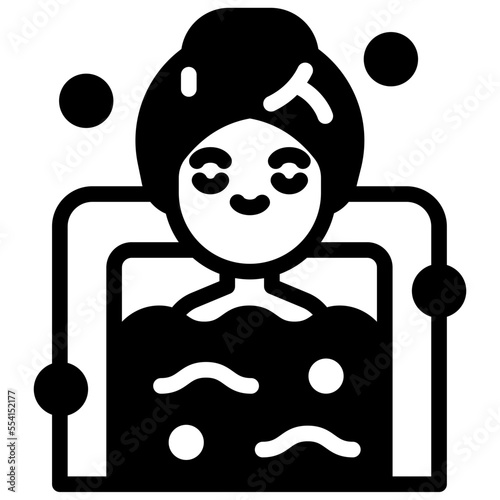 bathing solid icon