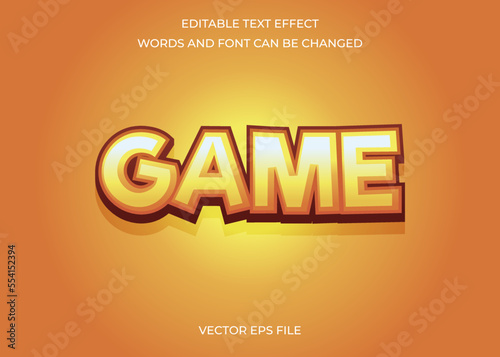 Game text effect