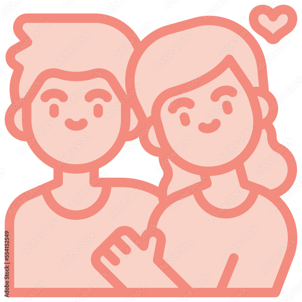 cuddling two tone icon cuddling two tone icon