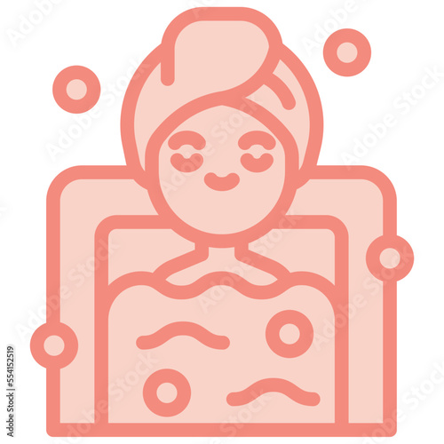 bathing two tone icon
