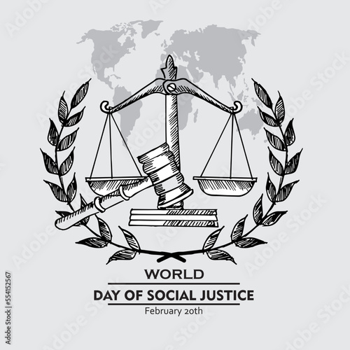 World Day Of Social Justice, poster and banner