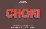 Choki style text effect
