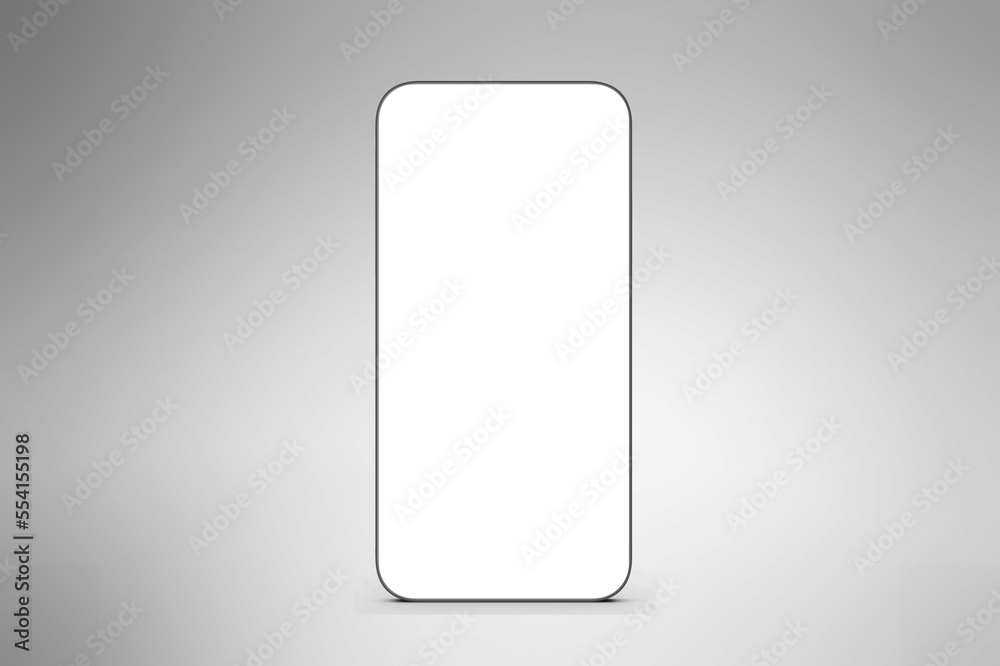 Modern smartphone with blank screen on background Modern smartphone with blank screen on background