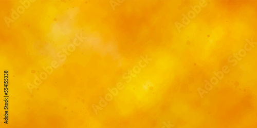 Orange and yellow watercolor background with grunge texture, beautiful orange watercolor background with space for text, vector, illustration