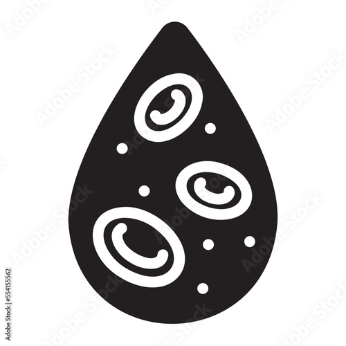 blood cells glyph icon