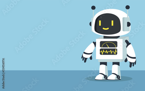  robot technology copy space background