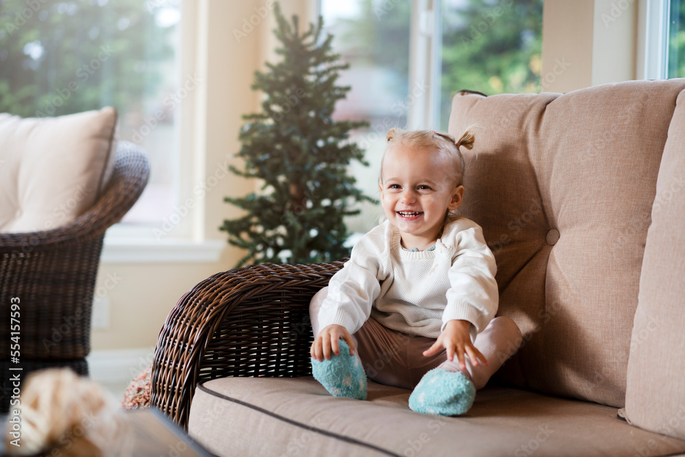 Baby in beautiful style. Happy family kid concept. Beautiful emotional child Baby in beautiful style. Happy family kid concept. Beautiful emotional child