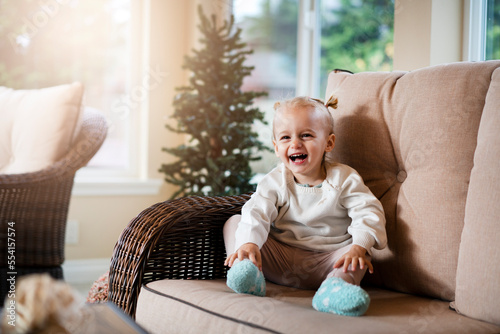 Baby in beautiful style. Happy family kid concept. Beautiful emotional child