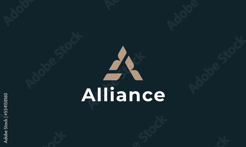 Letter A creative modern house logo 
