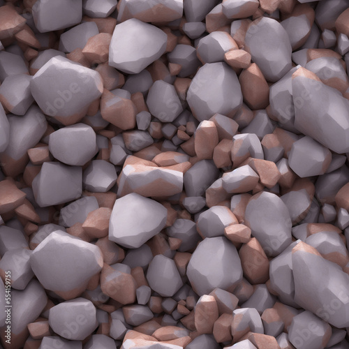seamless texture of white and brown jagged rocks