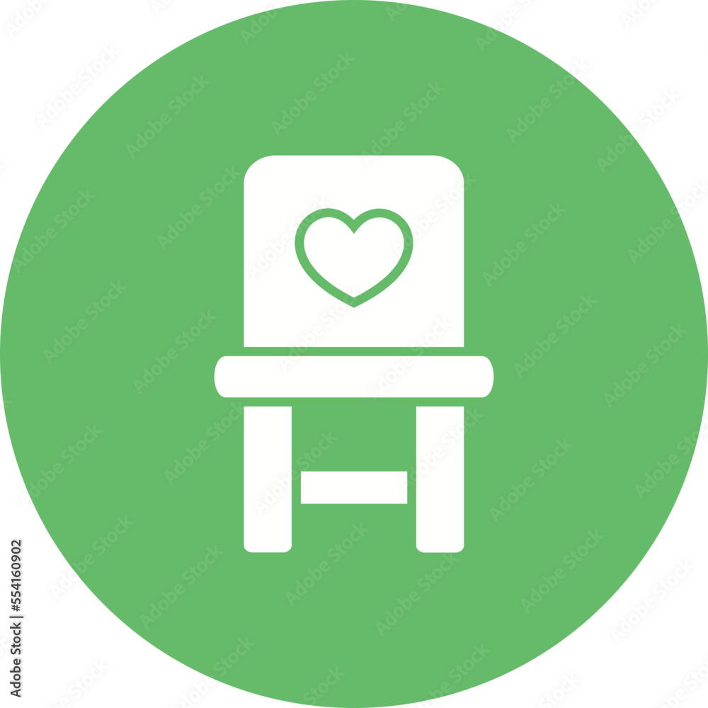 Chair Multicolor Circle Glyph Inverted Icon Chair Multicolor Circle Glyph Inverted Icon