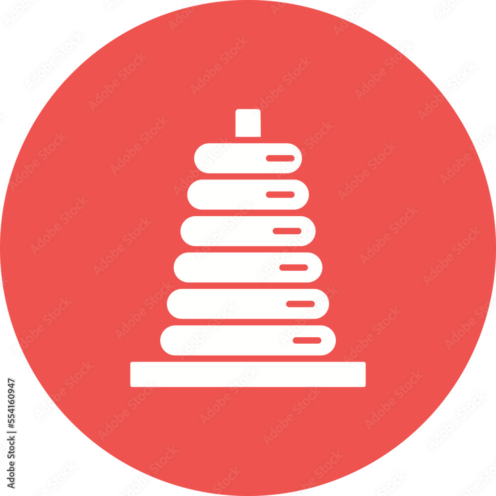 Stacker Multicolor Circle Glyph Inverted Icon Stacker Multicolor Circle Glyph Inverted Icon