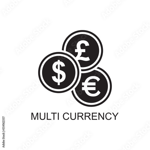 multi currency icon , business icon