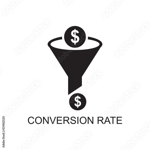 conversion rate icon , business icon photo