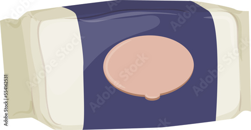 tissue wipe wet color icon vector. tissue wipe wet sign. isolated symbol illustration