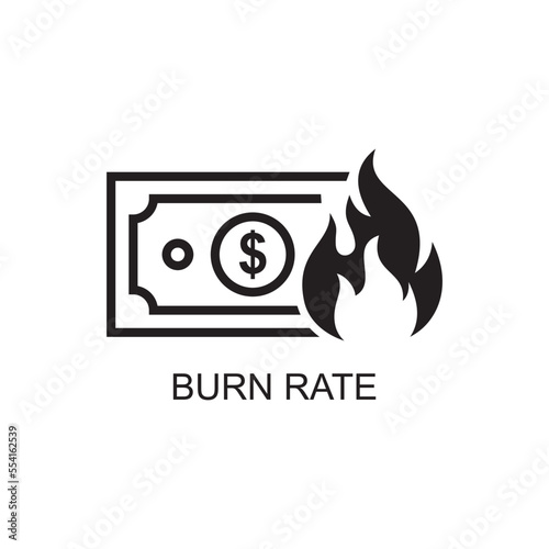 burn rate icon , financial icon