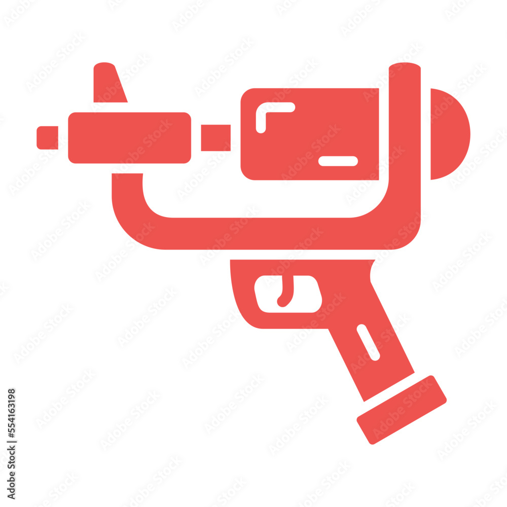 Water Gun Multicolor Glyph Icon Water Gun Multicolor Glyph Icon