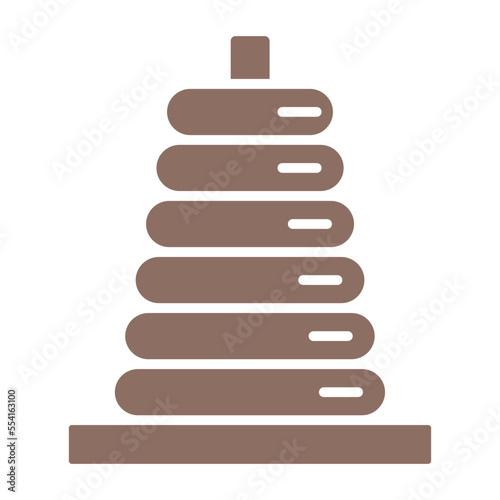 Stacker Multicolor Glyph Icon