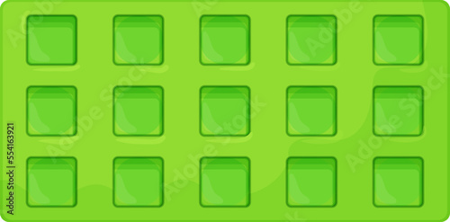 square ice cube tray color icon vector. square ice cube tray sign. isolated symbol illustration