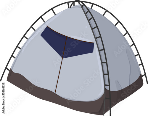 dome tent camp color icon vector. dome tent camp sign. isolated symbol illustration